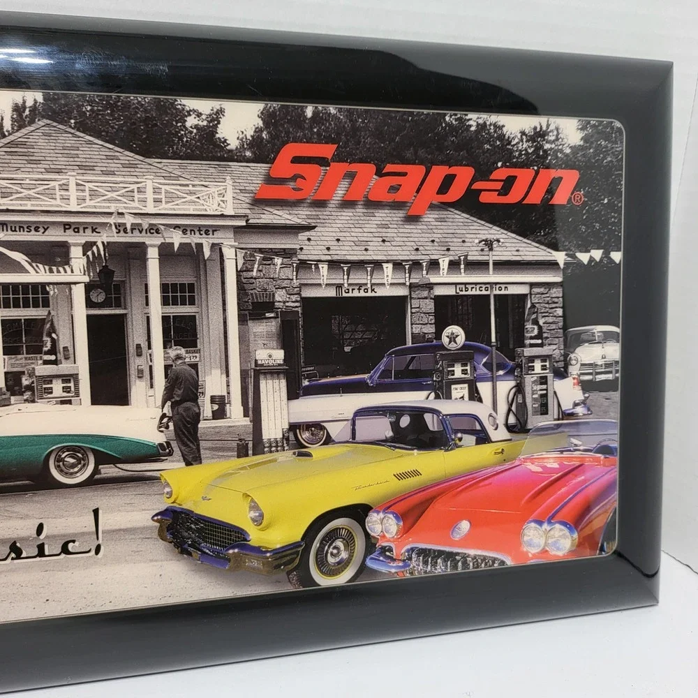 Vintage Snap-on Tools 1999 Classic Cars Limited Edition Wall Clock 23in Garage*